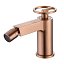 Grifo de bidet monomando oro rosa cepillado Olimpo de Imex